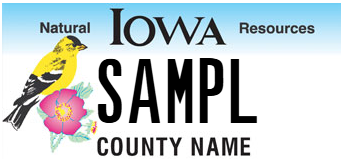 Iowa license plate design example 2