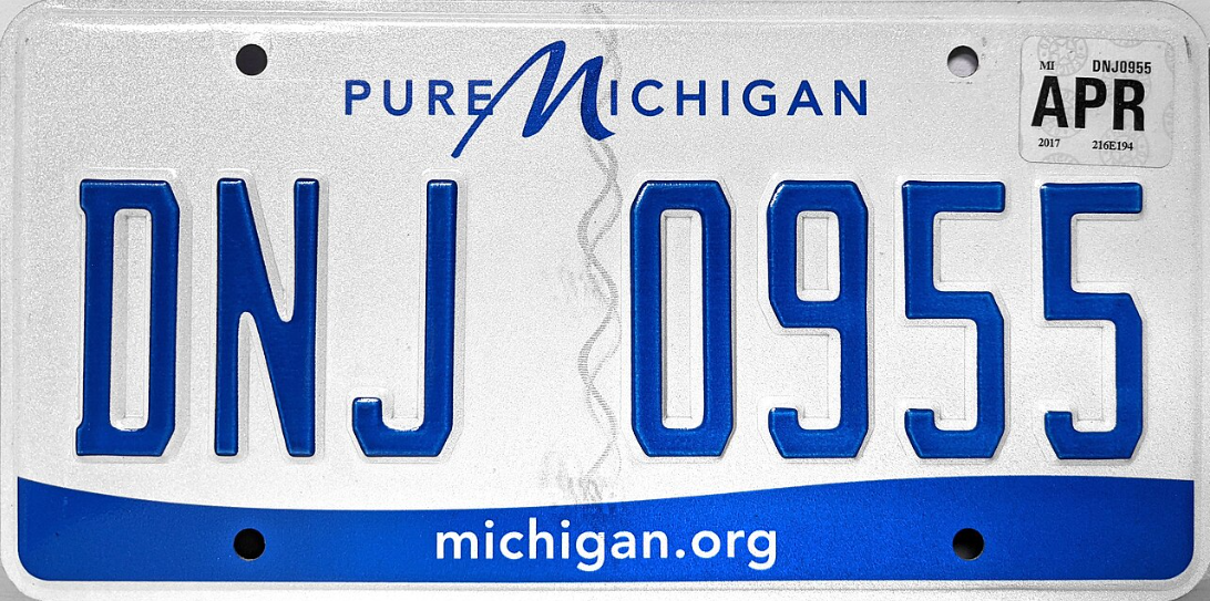 Michigan License Plate Format and Design