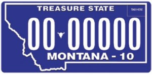 Montana License Plate Format and Design