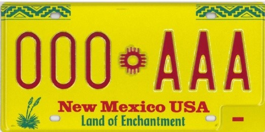 New Mexico License Plate Formats and Appearance