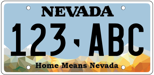 Nevada License Plate Format and Design