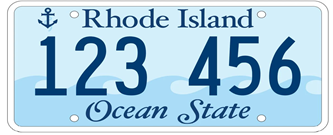 Rhode Island License Plate Design and Format