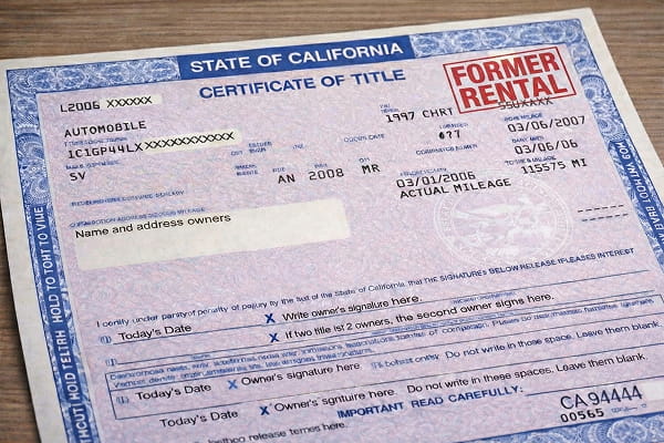 How States Handle the 'Former Rental' Title Brand